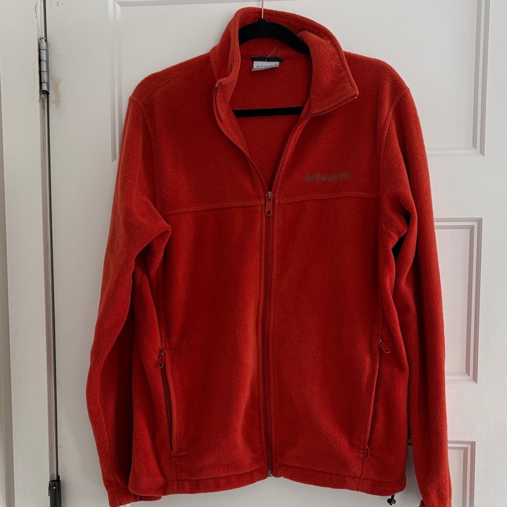 Columbia Burnt Orange Fleece Jacket men’s Medium